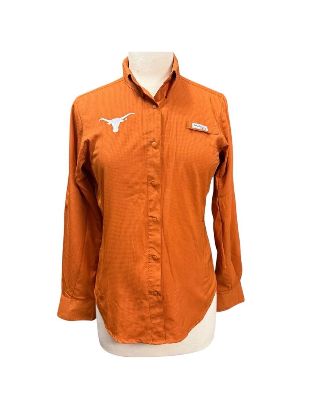 Texas Longhorns‎ Columbia Button-Down Shirt Orange Size XS